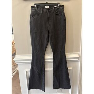 Frame‎ jeans le high flare in black size 32
